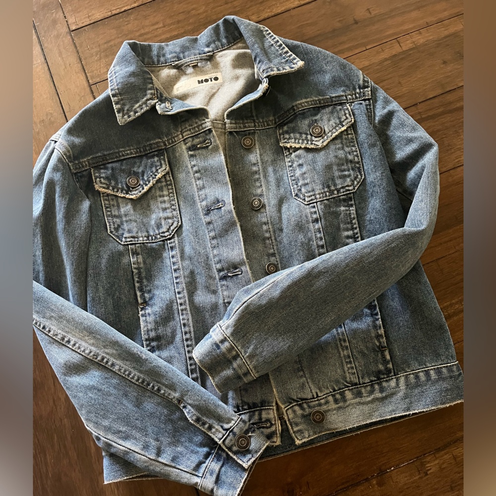 Topshop Light Blue Denim Jean Jacket